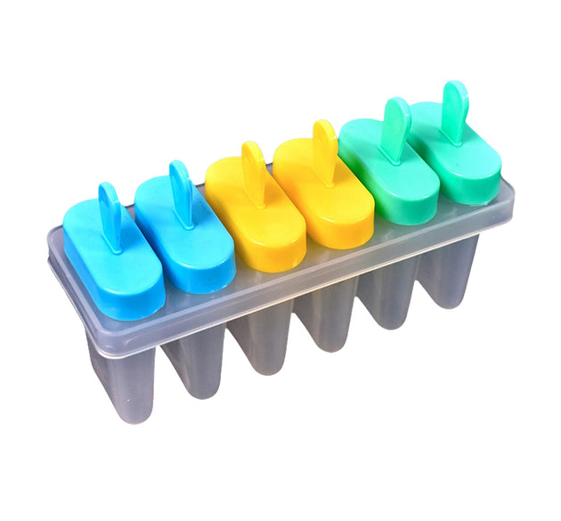 Ice Candy Maker Upgrade Popsicle Molds Sets 6 Ice Pop Makers Reusable Ice Lolly Cream Mold Home-Made Popsicles Mould with Stick