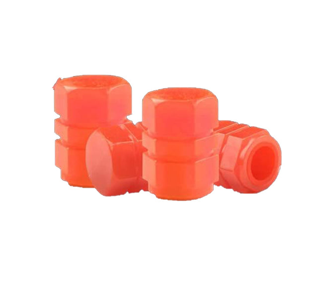 Tyre Valve Caps Luminous Glow Car Tire Air Stem Valve Cap Covers vaal cap ( 4 Pcs Mix Colour)