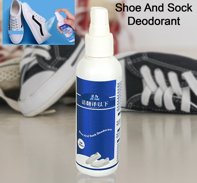 Deodorant Spray for Shoes & Socks, Shoe Deodorizer Spray, Shoe Odor Eliminator Spray, Sneaker & Shoe Deodorant, Freshness for Work Shoes, Safety Shoes, Sports Shoes & More (100 ML)