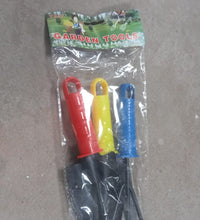 Colorful garden tools set of 3 for planting and gardening