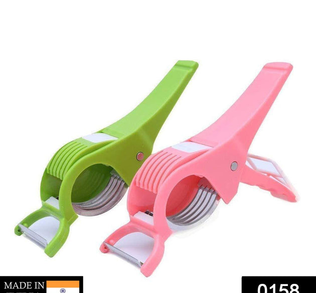 Vegetable cutter with peeler