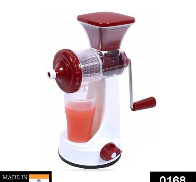 Manual fruit juicer with juice cup and waste collector