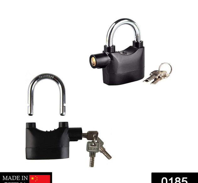 Anti-theft padlock with built-in smart alarm for security