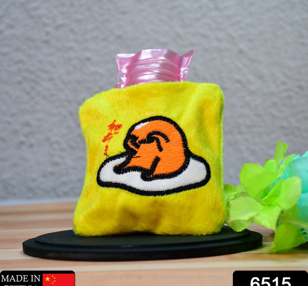 Yellow duck head hot water bag for pain relief