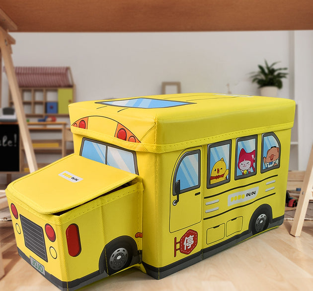 Rolling School Bus Storage Box