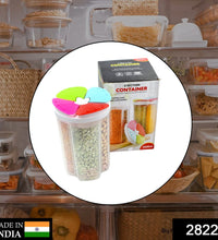 Transparent food storage container with multiple sections