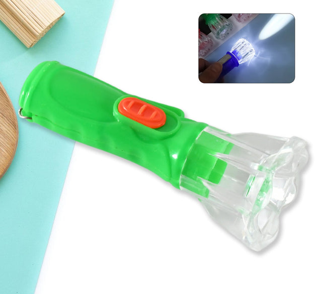 Small Plastic Torch for Kids, Plastic LED Flashlight Torch, Beautiful Attractive Good Gift Item, Pocket Torch for Kids (1 Pc)