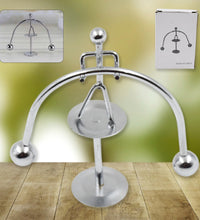 Mini steel balance toy for desk decor, perpetual motion