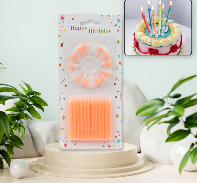 Pack of 24 birthday party candles.