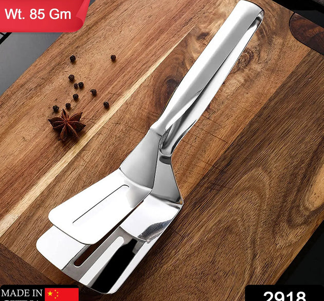 Stainless steel multifunction cooking serving turner, BBQ tongs