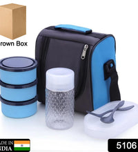 All-in-one lunch box with carrying bag