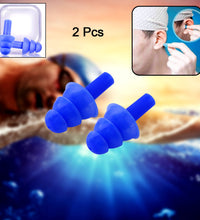 Set of 2 ultra-soft foam ear plugs for sleeping, travel, and noise reduction.