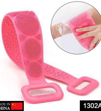 Double side silicone scrubber for deep cleaning