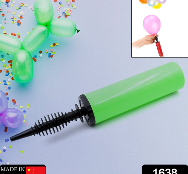 Handy balloon pump for foil balloons and inflatables.