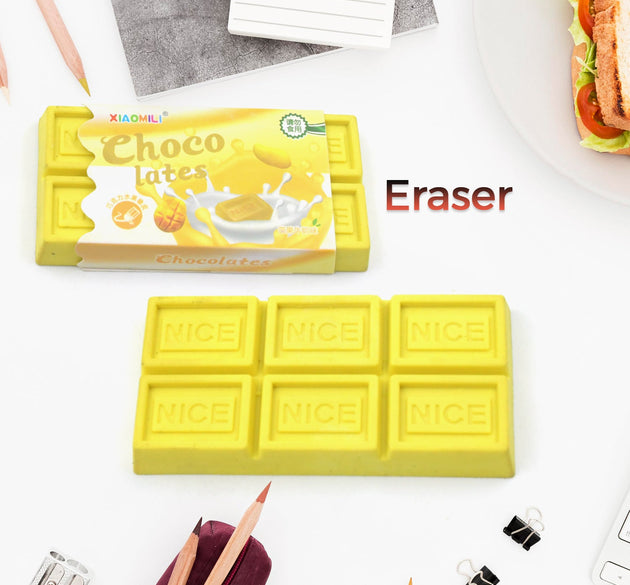 Chocolate Shaped Erasers for Kids - Soft Erasers for School & Office