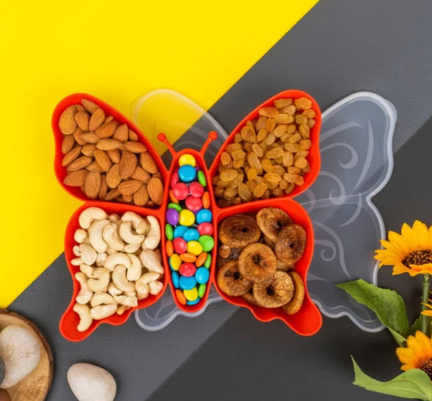 Butterfly Plastic Snack Tray