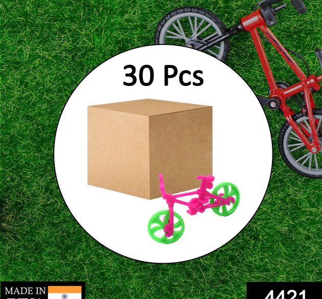 Set of 30 small toy bicycles for children’s play