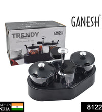 Single piece Ganesh Rendy condiment set, transparent jar for spices.