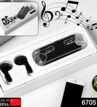 Black touch control earphones