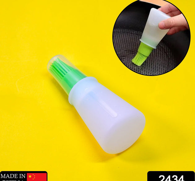 Silicone oil bottle with brush