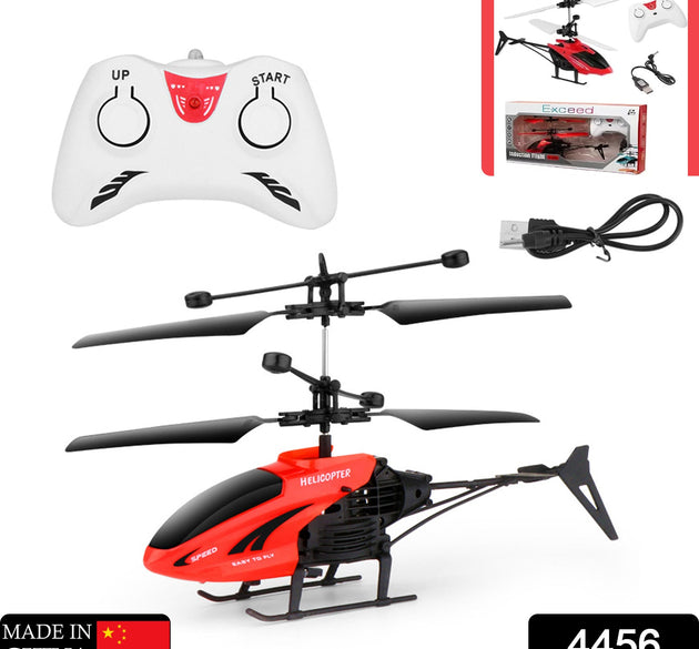 Remote control helicopter in red