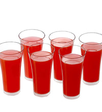 Stylish plastic juicy glasses set