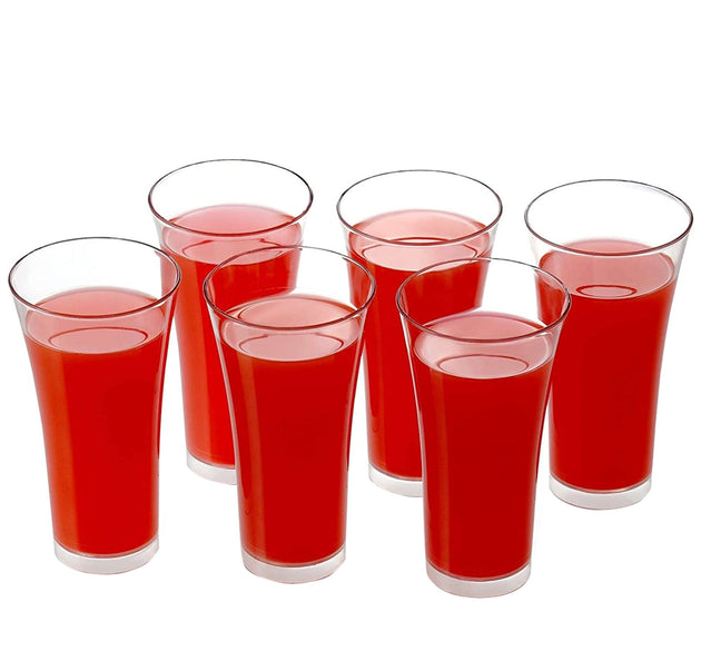 Stylish plastic juicy glasses set