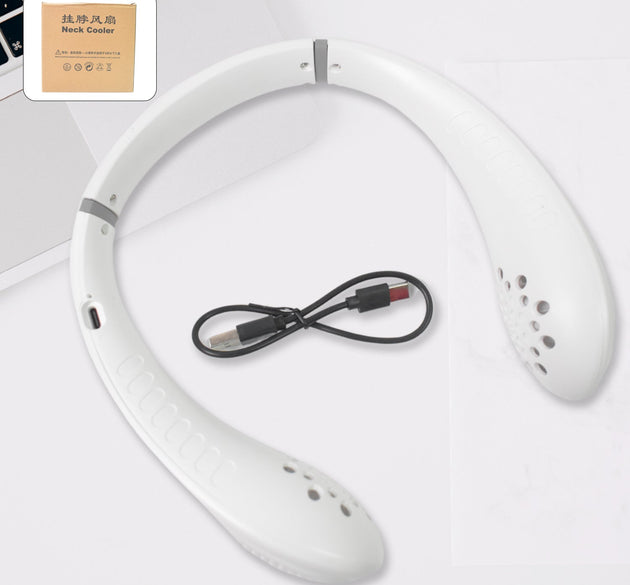 Neck Fan, Portable and Wearable Personal Fan, USB Rechargeable, Headphone Design, Neckband Fan with 3 Speeds, suitable for outdoor family sports travel