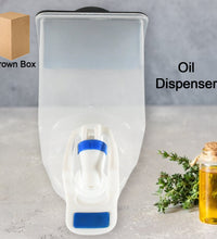 Wall mounted oil dispenser