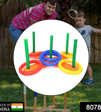 Kids’ ring toss game set.