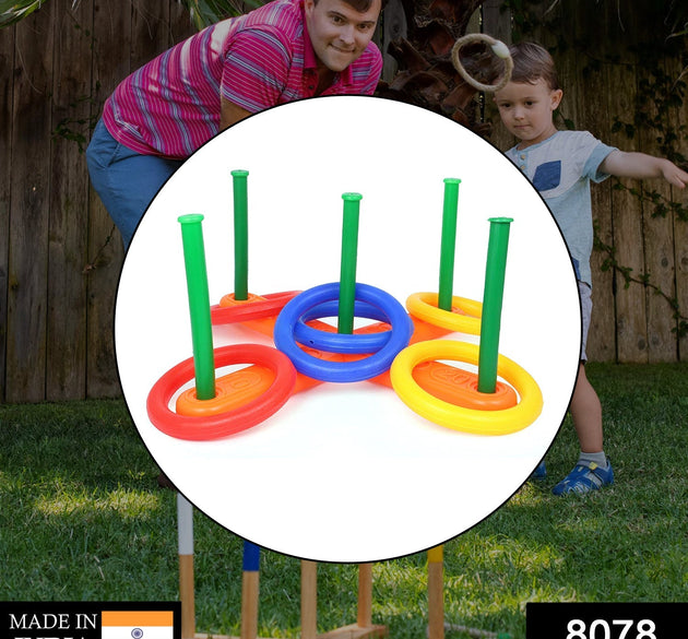 13-piece ring toss game for kids.