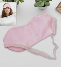 Soft satin sleep mask, blindfold for travel, light-blocking, comfortable.