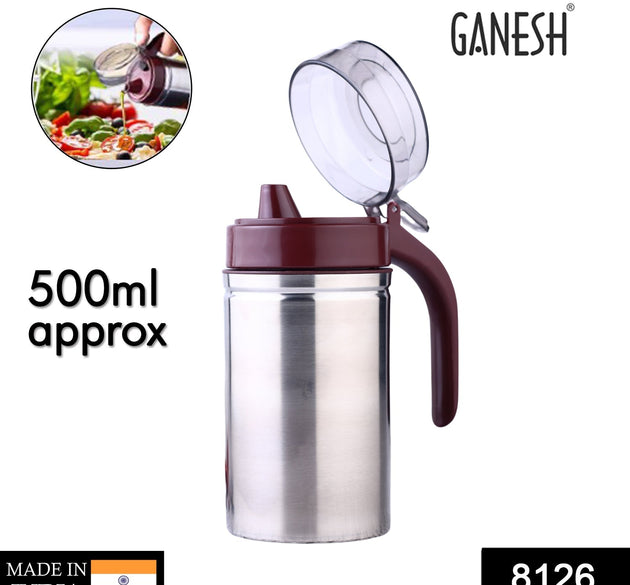 Stainless steel oil dispenser with small nozzle, 500ml