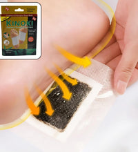 Detox foot pads with ginger and salt, 10 pcs.