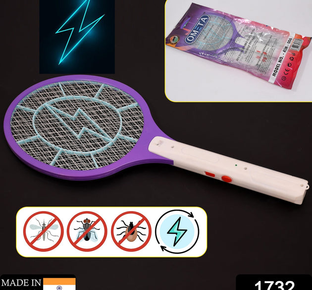 Mosquito Killer Racket Rechargeable Handheld Electric Fly Swatter Mosquito Killer Racket Bat, Electric Insect Killer (Quality Assured)