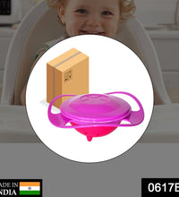 Innovative rotating bowl for kids, designed to prevent spills and mess during mealtime.