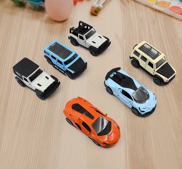 Mini Pull Back Car Widely Used By Kids (1 Pc / Mix Color / Design)