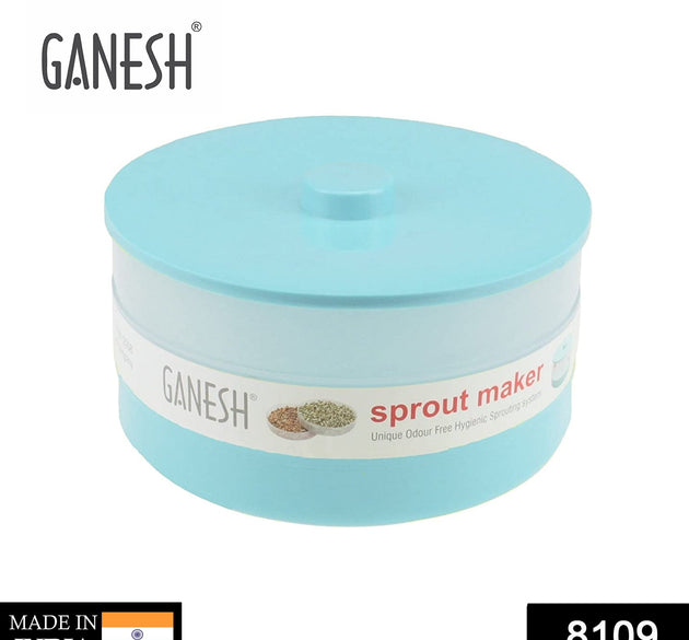 Ganesh sprout maker bean bowl, 1800 ml, shown from multiple angles.