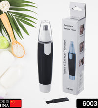 Nose hair trimmer with steel blade