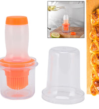 2 in 1 Portable Silicone Oil Bottle Brush with Lid