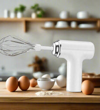 Wireless handheld mixer with charging capability, includes 2 portable whisks