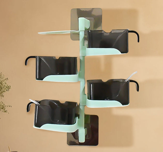 Rotating Spice Rack with 5 Sections