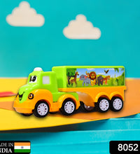 Small toy truck in green and yellow color