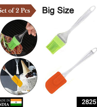 Brush and spatula set for pastry, cake decoration, and cooking