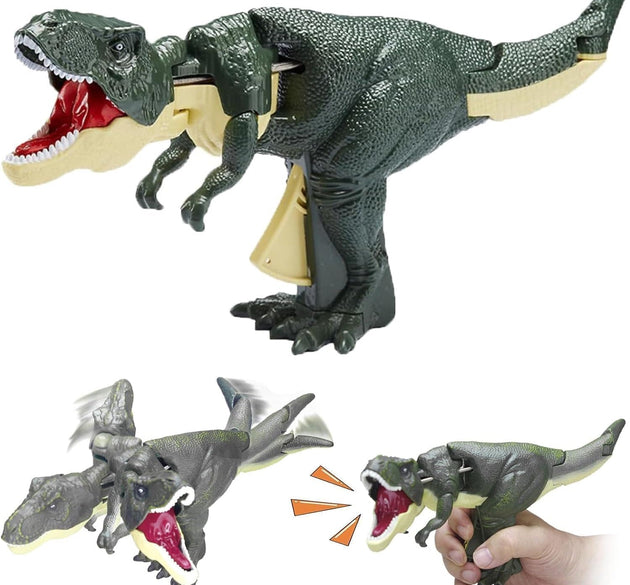 Dinosaur Roaring Toys Trigger, Dinosaurs Toys with Dinosaur Sound Lighting Model Vibrating Head Moving (3 + Years / 1 Pc)