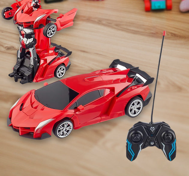 2 In 1 Automatic Robot Converted Remote Control Car With Light Scale 360°Drifting Deformation Robot Car Toy Kids Boys, Robot Convert Unique Toy For Boys (1 Pc)