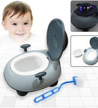 Portable baby potty chair with lights and music