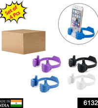 4-piece mobile holder stand with a hand shape design for home and office use.