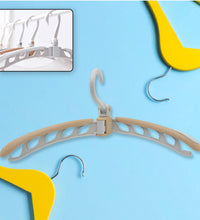 Portable folding clothes hanger, 360° rotation, adjustable