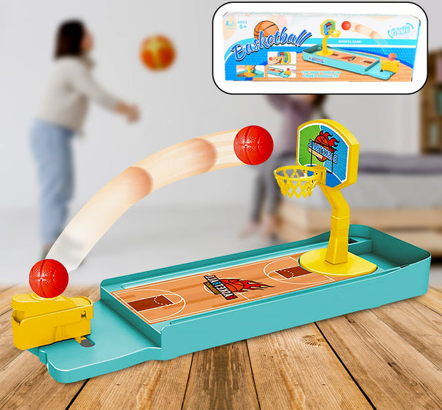 Mini Table Top Finger Basketball Game for Kids - Desktop Game for Kids & Adults, Basketball Finger Bowling Game, Fun Indoor Finger Bowling Game for Boys & Girls, Family Board Game